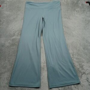 Athleta Leggings Womens 2X Blue Elation High‎ Rise Flared Pull On Casual